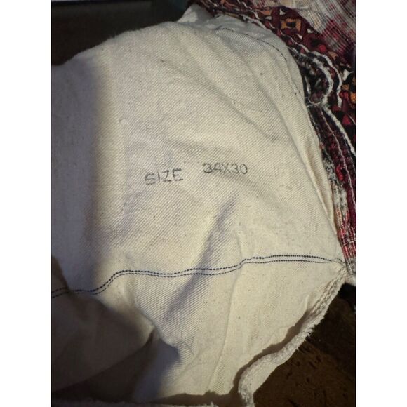 Big Smith Overalls Womens 1960's 34x30 Vintage Aztec Pockets Relaxed Fit VTG - Picture 14 of 14